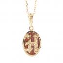 ハワイアンジュエリー/K14YG/コアウッドイニシャルペンダント「H」|ハワイアンジュエリーブランドMaxi(マキシ)公式通販オンラインショップ