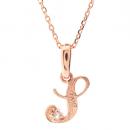 ハワイアンジュエリー/K14PG/ダイヤモンド イニシャル ペンダント「S」|ハワイアンジュエリーブランドMaxi(マキシ)公式通販オンラインショップ