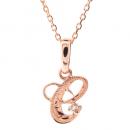 ハワイアンジュエリー/K14PG/ダイヤモンド イニシャル ペンダント「C」|ハワイアンジュエリーブランドMaxi(マキシ)公式通販オンラインショップ