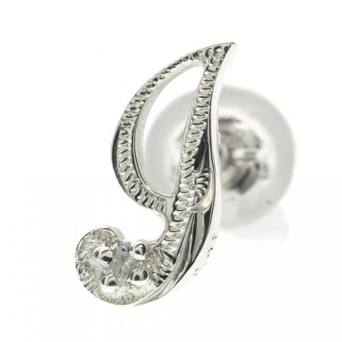 ハワイアンジュエリー/Silver925/イニシャル「J」 ピアス(ダイヤモンド付)|ハワイアンジュエリーブランドMaxi(マキシ)公式通販オンラインショップ