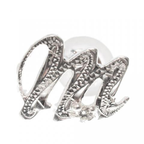 ハワイアンジュエリー/Silver925/イニシャル「M」 ピアス(ダイヤモンド付)|ハワイアンジュエリーブランドMaxi(マキシ)公式通販オンラインショップ