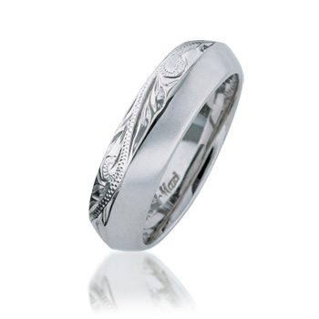 ハワイアンジュエリー/Silver925/アングルリング/6mm/half|ハワイアンジュエリーブランドMaxi(マキシ)公式通販オンラインショップ