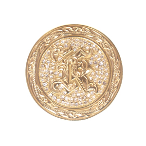 ハワイアンジュエリー/Brass/ストーン付きイニシャルゴルフマーカーM/L0001/GD【K】|ハワイアンジュエリーブランドMaxi(マキシ)公式通販オンラインショップ