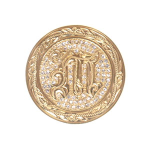 ハワイアンジュエリー/Brass/ストーン付きイニシャルゴルフマーカーM/L0001/GD【M】|ハワイアンジュエリーブランドMaxi(マキシ)公式通販オンラインショップ