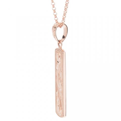 レイズドペンダント(オールドイングリッシュ)/K14PG|ハワイアンジュエリーブランドMaxi(マキシ)公式通販オンラインショップ