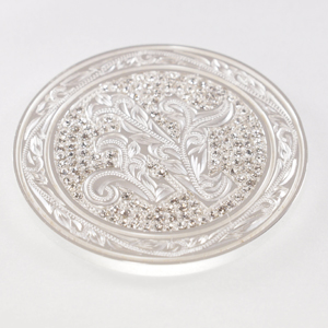 ハワイアンジュエリー/Brass/ストーン付きイニシャルゴルフマーカーL/L0002/SV【N】|ハワイアンジュエリーブランドMaxi(マキシ)公式通販オンラインショップ