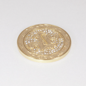 ハワイアンジュエリー/Brass/ストーン付きイニシャルゴルフマーカーM/L0001/GD【S】|ハワイアンジュエリーブランドMaxi(マキシ)公式通販オンラインショップ