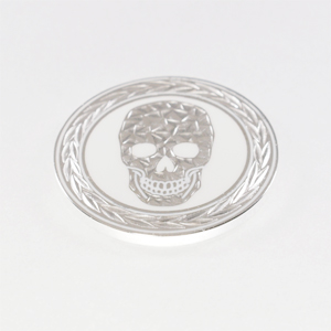 ハワイアンジュエリー/Brass/エナメルスカルゴルフマーカーM/SV|ハワイアンジュエリーブランドMaxi(マキシ)公式通販オンラインショップ