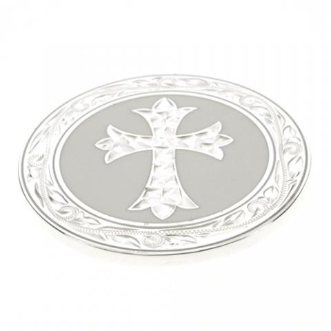 ハワイアンジュエリー/Brass/エナメルクロスゴルフマーカーL/SV|ハワイアンジュエリーブランドMaxi(マキシ)公式通販オンラインショップ