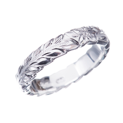 ハワイアンジュエリー/Silver925/トラディショナルリング/Maile/Cutout/4mm|ハワイアンジュエリーブランドMaxi(マキシ)公式通販オンラインショップ