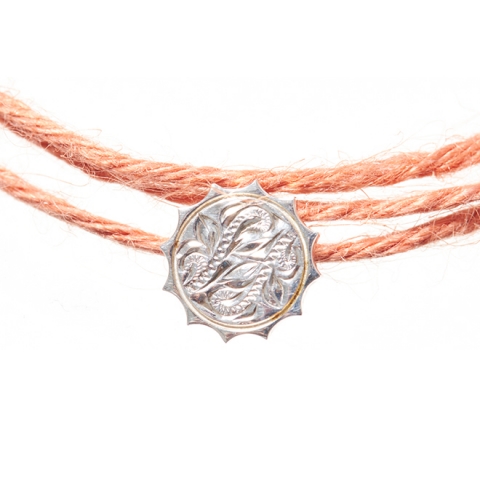 ハワイアンジュエリー/Silver925/hemp/アロハチャームブレスレット/太陽|ハワイアンジュエリーブランドMaxi(マキシ)公式通販オンラインショップ