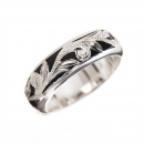 ハワイアンジュエリー/Silver925/Black/エナメルリング(太)|ハワイアンジュエリーブランドMaxi(マキシ)公式通販オンラインショップ