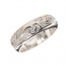 ハワイアンジュエリー/Silver925/White/エナメルリング(太)|ハワイアンジュエリーブランドMaxi(マキシ)公式通販オンラインショップ