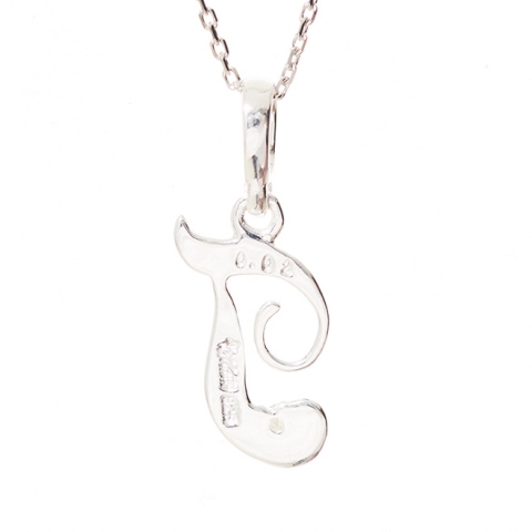 ハワイアンジュエリー/Silver925/ダイヤモンド イニシャル ペンダント「T」|ハワイアンジュエリーブランドMaxi(マキシ)公式通販オンラインショップ