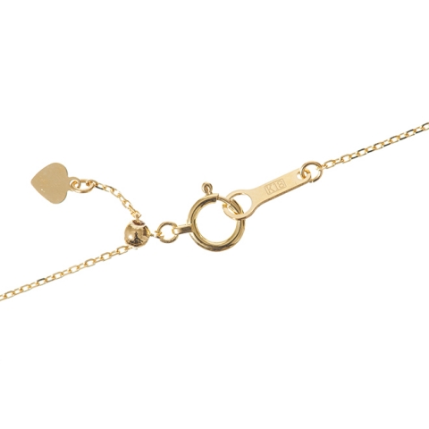 K18YG/45cm/カットあずきチェーン #0.28 ネックレス(スライドアジャスター)|ハワイアンジュエリーブランドMaxi(マキシ)公式通販オンラインショップ