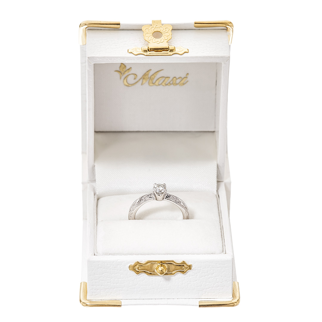 ハワイアンジュエリー/エンゲージメントリング/MAB ER-4/K18WG|ハワイアンジュエリーブランドMaxi(マキシ)公式通販オンラインショップ