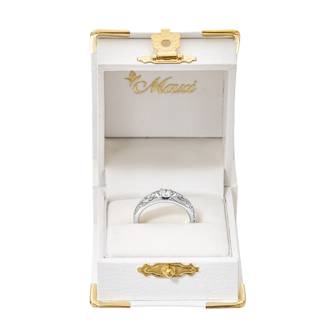 ハワイアンジュエリー/エンゲージメントリング/MAB ER-5/K18WG|ハワイアンジュエリーブランドMaxi(マキシ)公式通販オンラインショップ