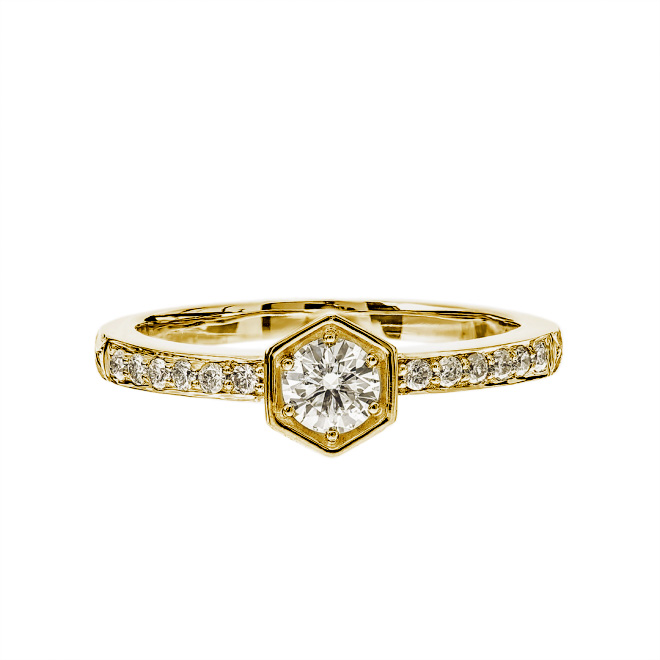 ハワイアンジュエリー/エンゲージメントリング/MAB ER-8/K18YG|ハワイアンジュエリーブランドMaxi(マキシ)公式通販オンラインショップ