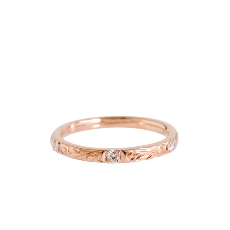 ハワイアンジュエリー/エンゲージメントリング/MAB MR-9/K18PG|ハワイアンジュエリーブランドMaxi(マキシ)公式通販オンラインショップ