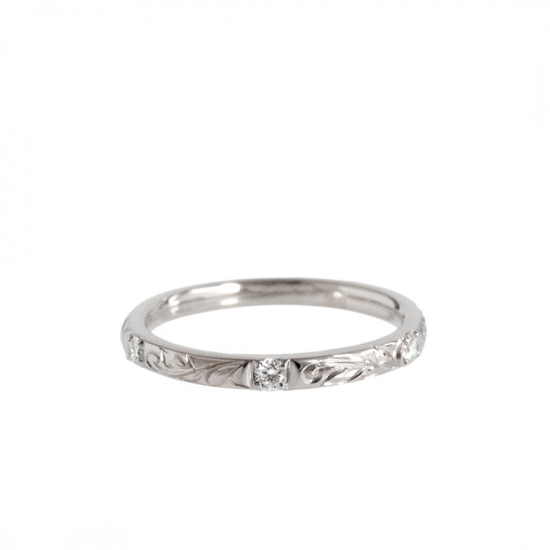 ハワイアンジュエリー/エンゲージメントリング/MAB MR-9/K18WG|ハワイアンジュエリーブランドMaxi(マキシ)公式通販オンラインショップ