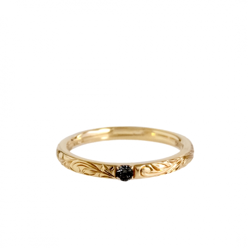 ハワイアンジュエリー/エンゲージメントリング/MAB MR-8/K18YG Black|ハワイアンジュエリーブランドMaxi(マキシ)公式通販オンラインショップ