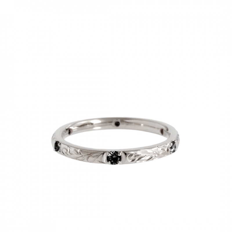 ハワイアンジュエリー/エンゲージメントリング/MAB MR-10/K18WG Black|ハワイアンジュエリーブランドMaxi(マキシ)公式通販オンラインショップ