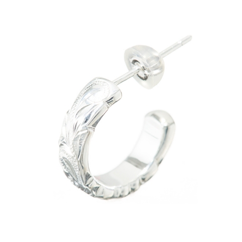 ハワイアンジュエリー/Silver925/カットアウトフープピアス(大)|ハワイアンジュエリーブランドMaxi(マキシ)公式通販オンラインショップ