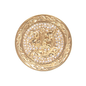 ハワイアンジュエリー/Brass/ストーン付きイニシャルゴルフマーカーM/L0001/GD【Y】|ハワイアンジュエリーブランドMaxi(マキシ)公式通販オンラインショップ