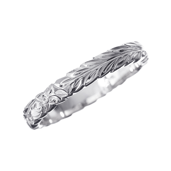 ハワイアンジュエリー/Silver925/トラディショナルリング/Maile/Cutout/3mm|ハワイアンジュエリーブランドMaxi(マキシ)公式通販オンラインショップ