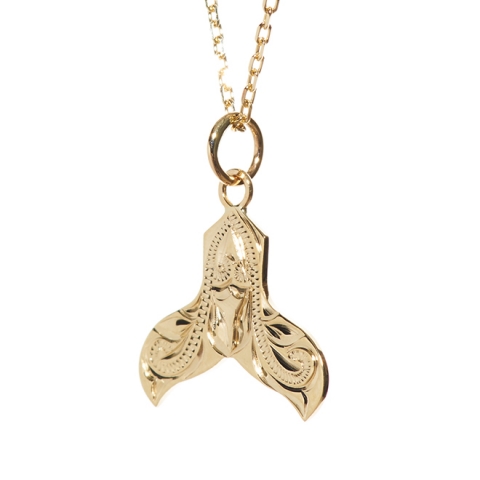 ホエールテールネックレス/K10YG|ハワイアンジュエリーブランドMaxi(マキシ)公式通販オンラインショップ