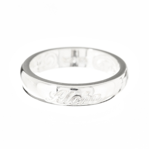ハワイアンジュエリー/Silver925/ALOHAインサイドエングレイヴ/4mm(リング)|ハワイアンジュエリーブランドMaxi(マキシ)公式通販オンラインショップ