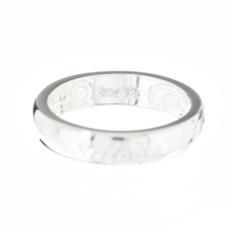 ハワイアンジュエリー/Silver925/ALOHAインサイドエングレイヴ/4mm(リング)|ハワイアンジュエリーブランドMaxi(マキシ)公式通販オンラインショップ