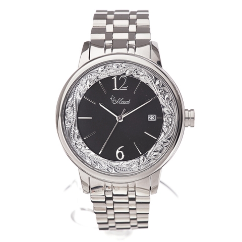 ハワイアンジュエリー/Stainless/ラウンドWatch/SV/BK/4632M 腕時計|ハワイアンジュエリーブランドMaxi(マキシ)公式通販オンラインショップ