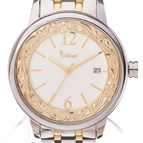 ハワイアンジュエリー/Stainless/ラウンドWatch/SV/GD/4632M 腕時計|ハワイアンジュエリーブランドMaxi(マキシ)公式通販オンラインショップ