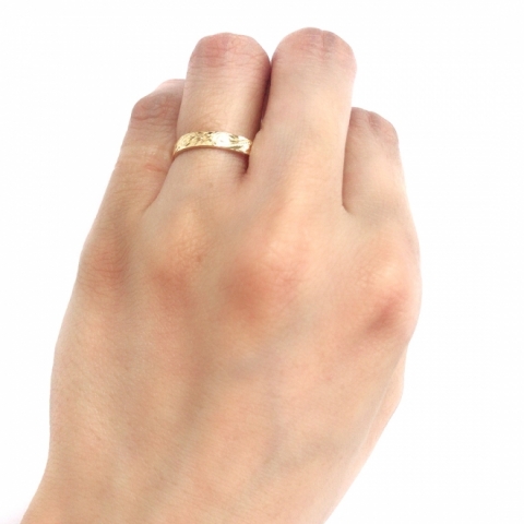 ハワイアンジュエリー/K14YG/フラットリング/3mm/O.E|ハワイアンジュエリーブランドMaxi(マキシ)公式通販オンラインショップ