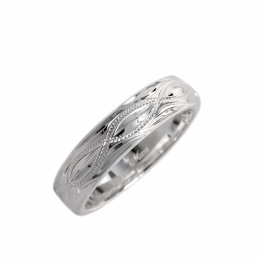 ハワイアンジュエリー/Silver925/インフィニティリング(4mm)