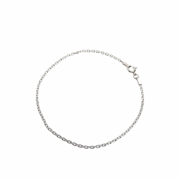 Silver925/カットアズキチェーン ブレスレット 16.5cm