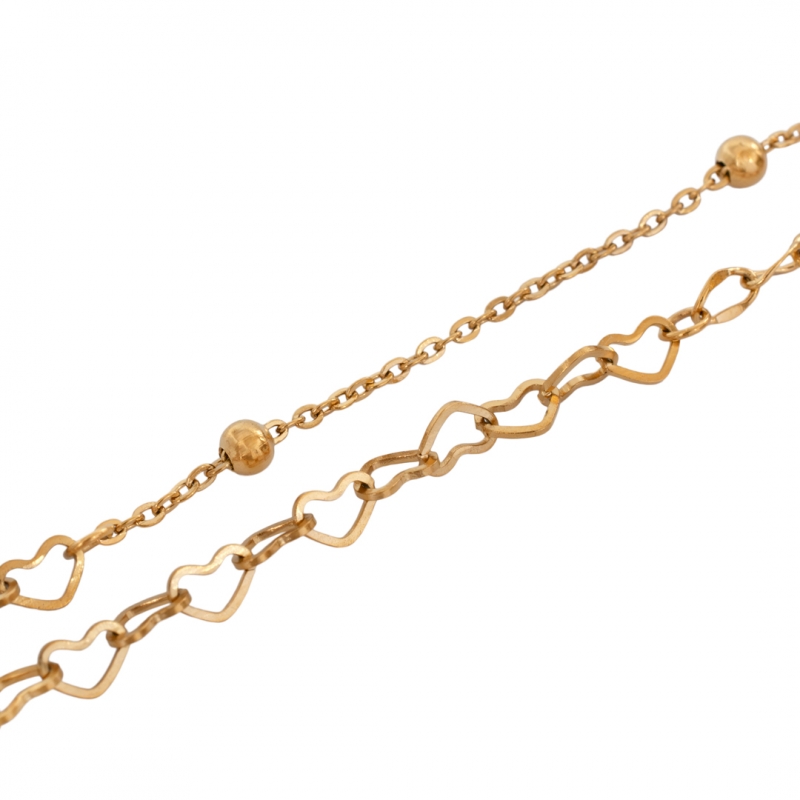 Stainless IP/ハートアンドボール ブレクレット Bracelet Anklet|ハワイアンジュエリーブランドMaxi(マキシ)公式通販オンラインショップ