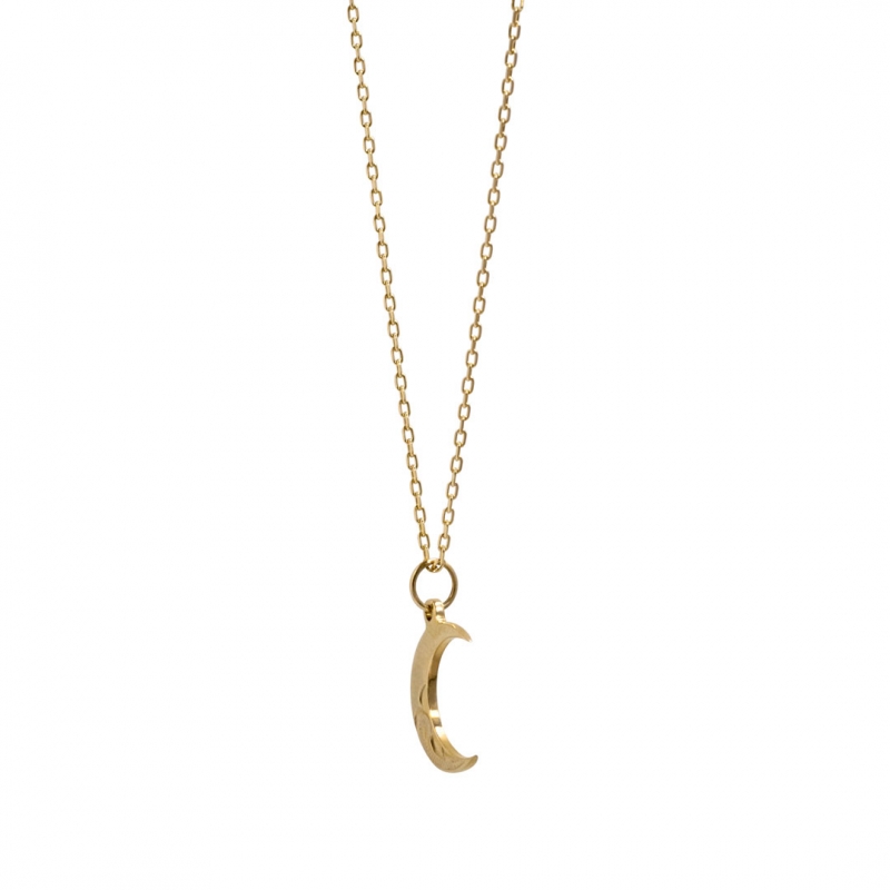ハワイアンジュエリー/K10YG/Half engrave hoaka Necklace|ハワイアンジュエリーブランドMaxi(マキシ)公式通販オンラインショップ