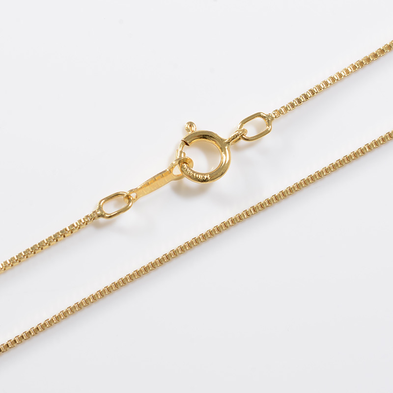 K14GF/Brass/40cm/ボックスチェーン/0.85mm幅/ネックレス|ハワイアンジュエリーブランドMaxi(マキシ)公式通販オンラインショップ