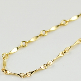 バーコネクトチェーン/2.3mm/Brass/14KGF/40cm