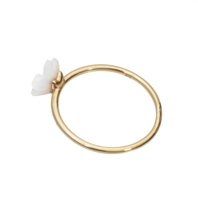 ハワイアンジュエリー/K10YG/シェルプルメリアリング|ハワイアンジュエリーブランドMaxi(マキシ)公式通販オンラインショップ