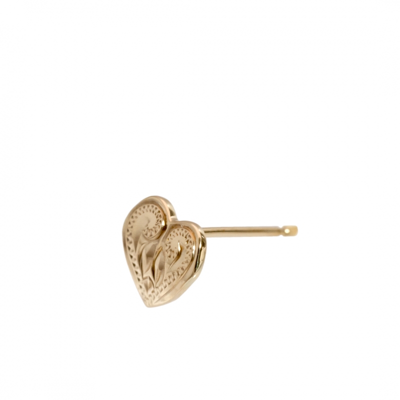 ハワイアンジュエリー/K10YG/Curve Heart Earring ピアス|ハワイアンジュエリーブランドMaxi(マキシ)公式通販オンラインショップ