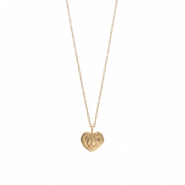 ハワイアンジュエリー/K10YG/Curves heart necklace|ハワイアンジュエリーブランドMaxi(マキシ)公式通販オンラインショップ