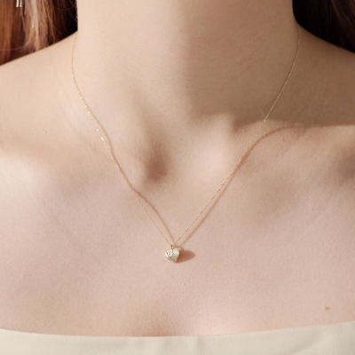 ハワイアンジュエリー/K10YG/Curves heart necklace|ハワイアンジュエリーブランドMaxi(マキシ)公式通販オンラインショップ