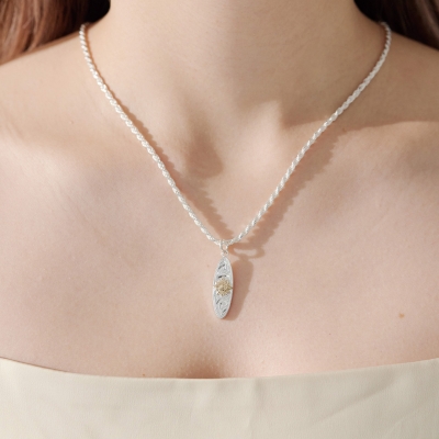 ハワイアンジュエリー/Silver925/K14YG/サーフボードLa(太陽)ペンダント|ハワイアンジュエリーブランドMaxi(マキシ)公式通販オンラインショップ