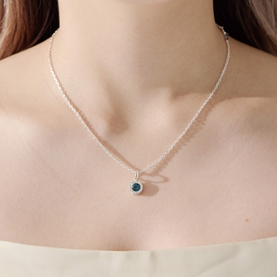 ハワイアンジュエリー/Silver925/ラウンドストーンペンダント ブルートパーズ|ハワイアンジュエリーブランドMaxi(マキシ)公式通販オンラインショップ