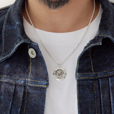 ハワイアンジュエリー/Silver925/CZ/マーキュリーダイム オクタゴン ペンダント|ハワイアンジュエリーブランドMaxi(マキシ)公式通販オンラインショップ