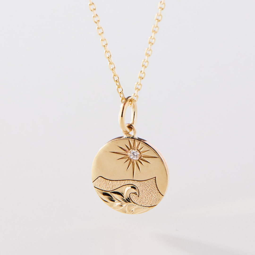 ハワイアンジュエリー/14KYG/Diamond/カイマナ・ヒラペンダント|ハワイアンジュエリーブランドMaxi(マキシ)公式通販オンラインショップ