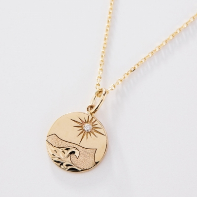 ハワイアンジュエリー/14KYG/Diamond/カイマナ・ヒラペンダント|ハワイアンジュエリーブランドMaxi(マキシ)公式通販オンラインショップ